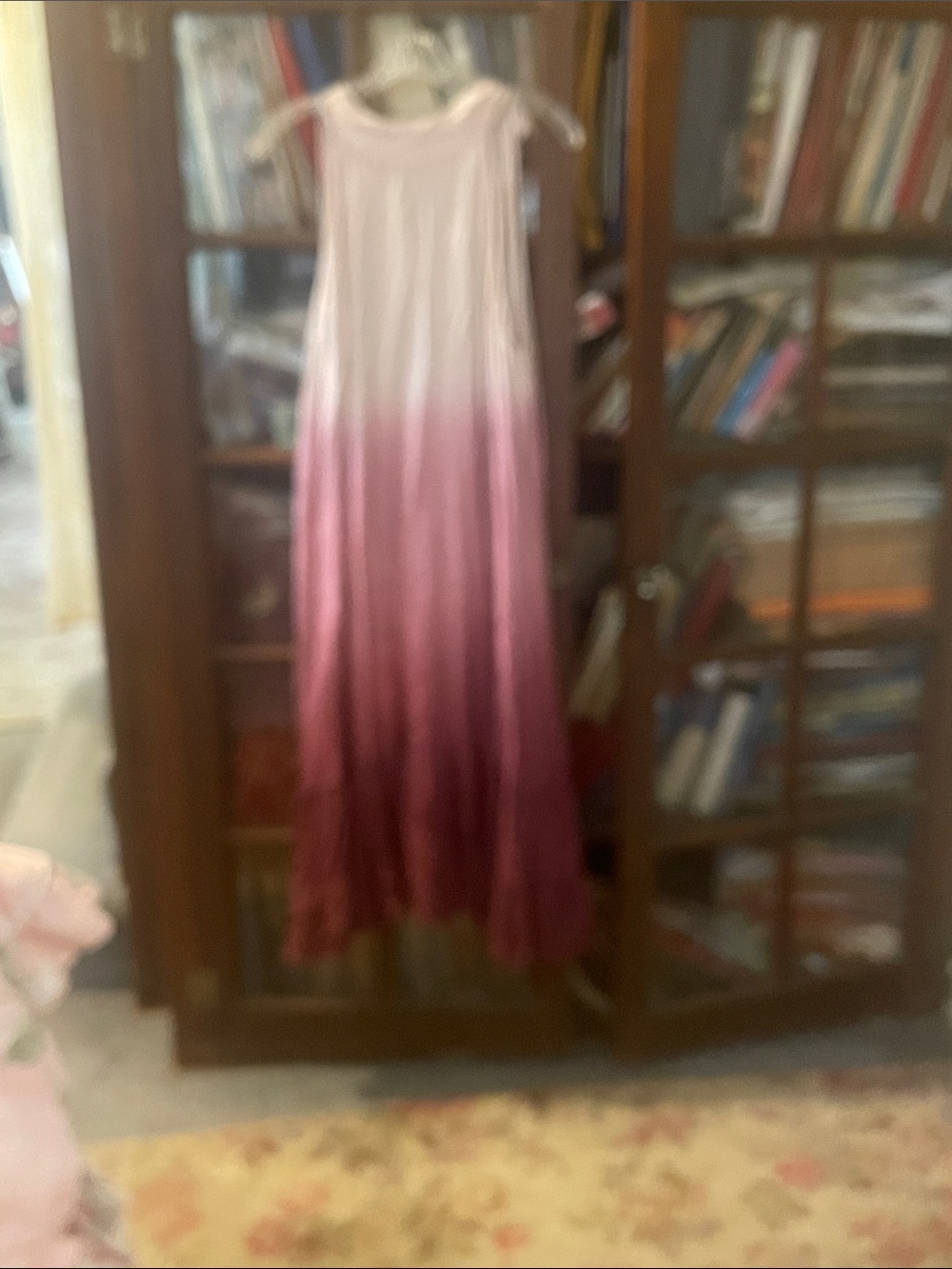 Sleeveless Ombre Pink to Berry Maxi Dress